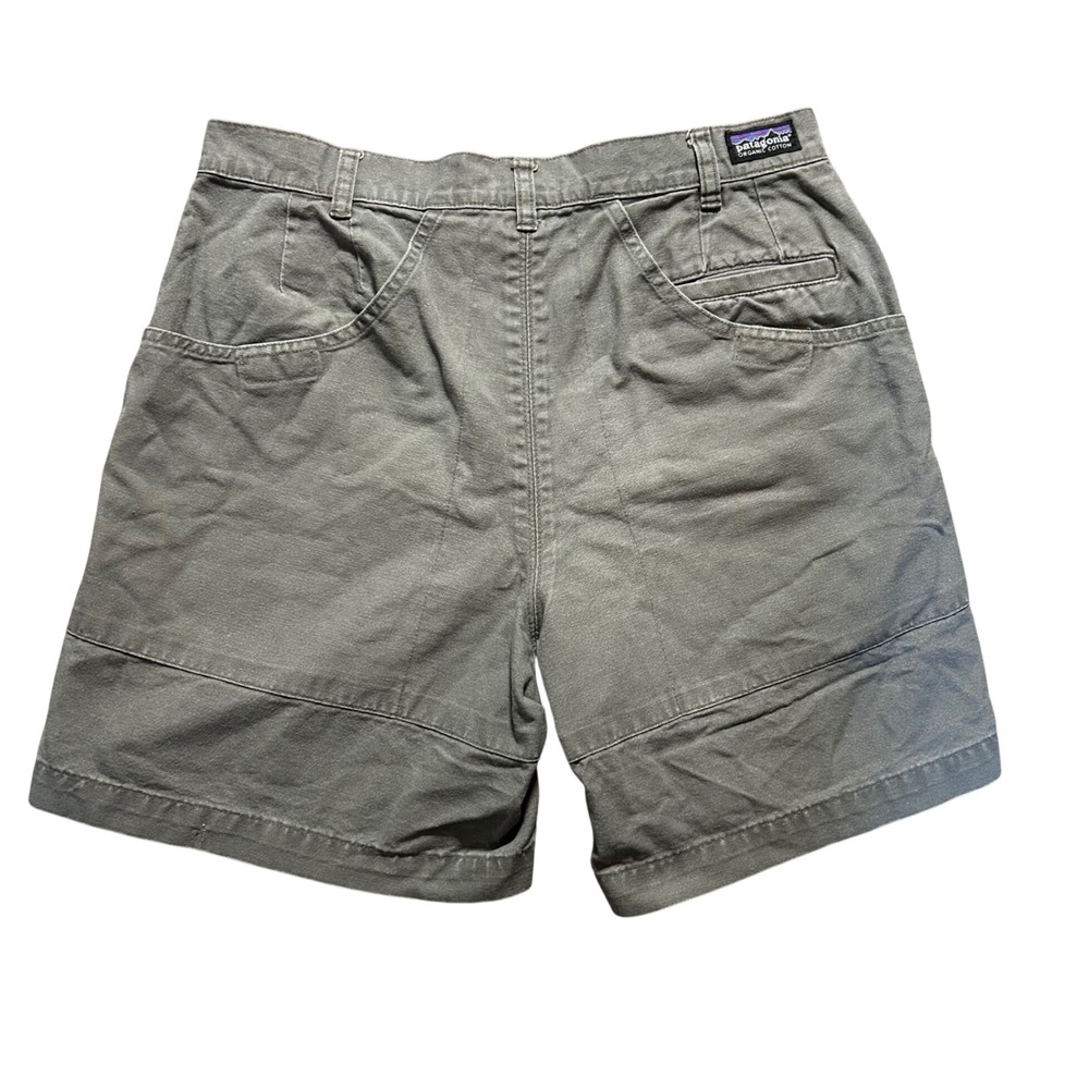 Patagonia Stand Up Shorts Mens 32 Grey Organic Cotton Canvas 5" Inseam Utility